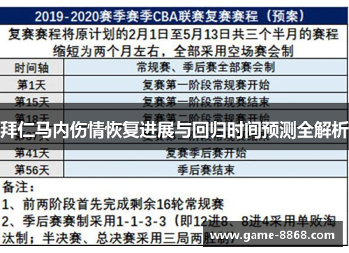 拜仁马内伤情恢复进展与回归时间预测全解析